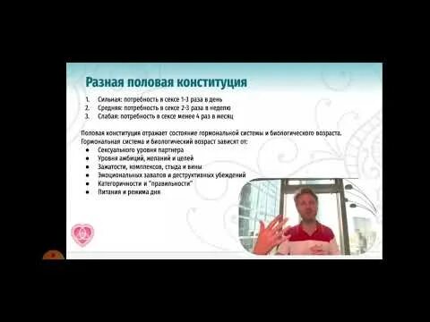 Тест на половую конституцию женский