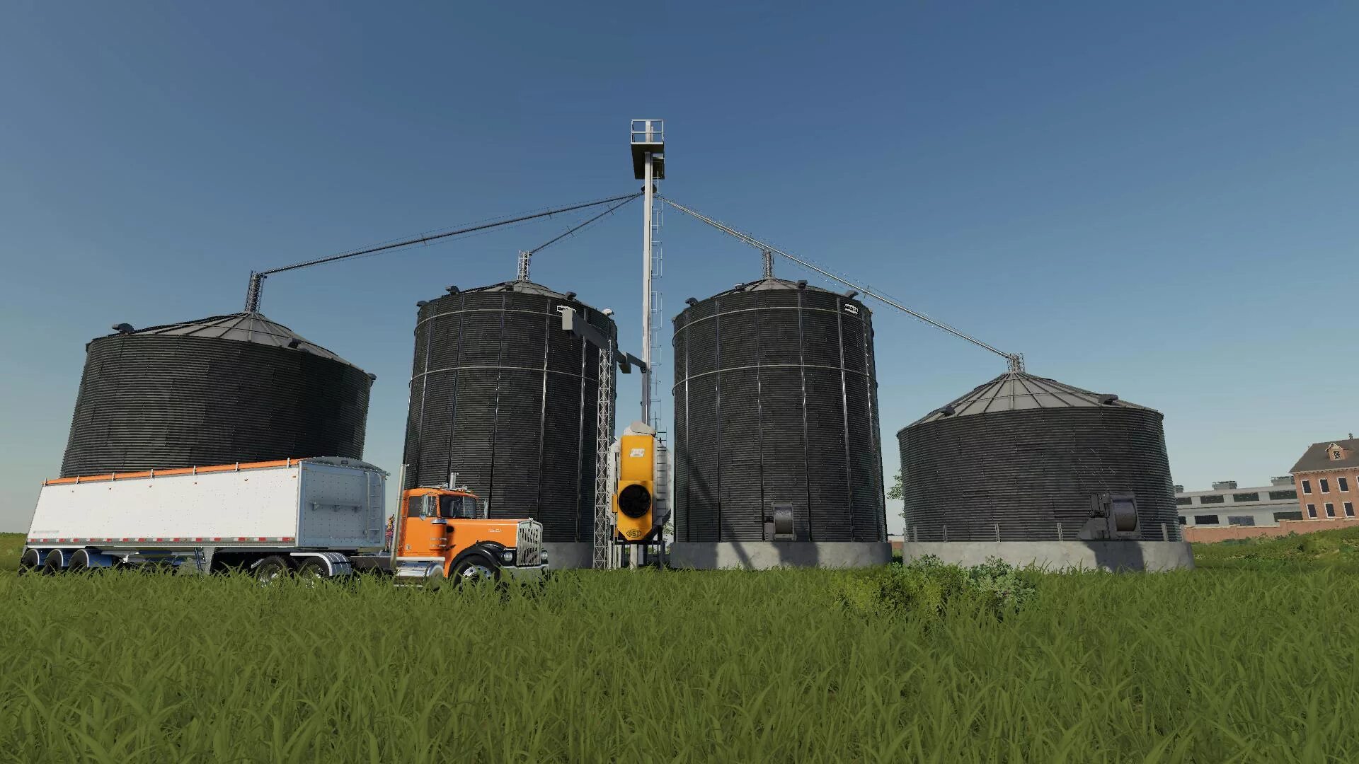 Хранилище для farming simulator 19. Зернохранилище для фс 19. Fs 19 мод силос. Силосная башня фс 22. Фс зерна.