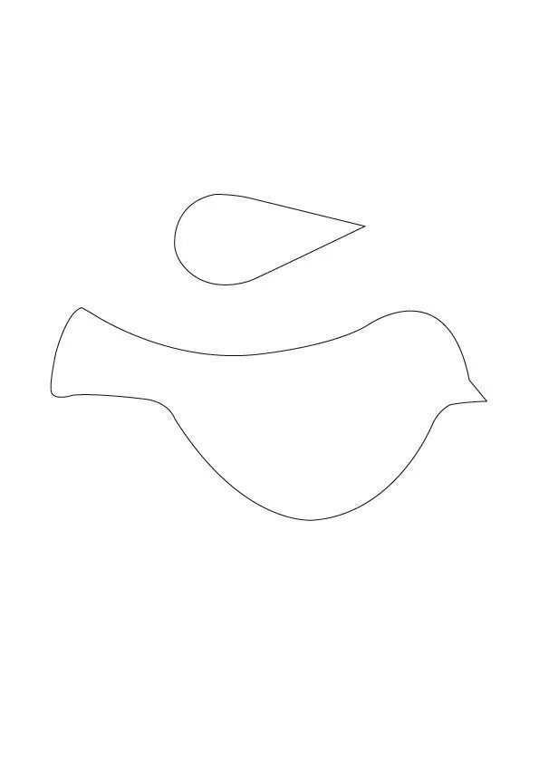 Шаблон снегирь для вырезания из бумаги распечатать