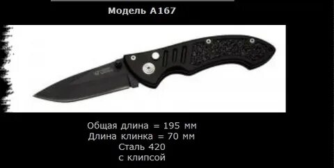 Размеры ножа разрешенного для ношения