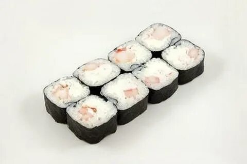 Ролл с креветкой и огурцом