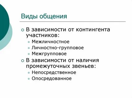 Межличностный групповой