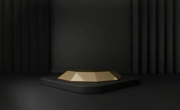 Пьедестал "pedestal high ir1600/2000". Черный круглый подиум. Темный подиум. Темный подиум. Dark podium.