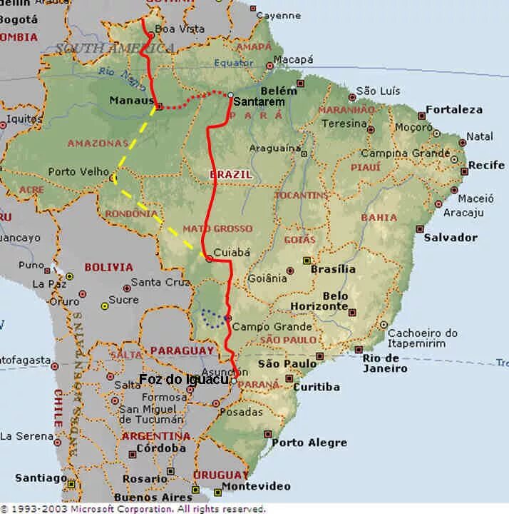 Бразилия на карте. Карта Бразилии с городами. Автодороги Бразилии карта. Карта Бразилии схема.