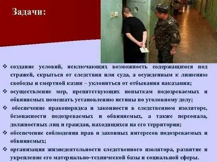 Виды мест содержания под стражей