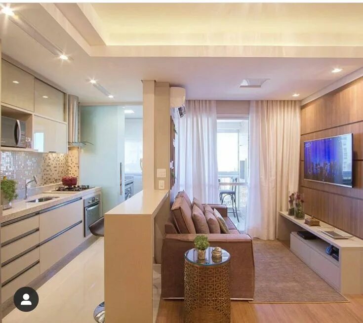 Interior design of small apartment. on Behance Arredamento, Idee di interior des