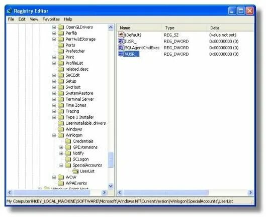 Реестр window xp. Реестр window xp