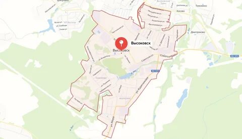 Высоковск карта