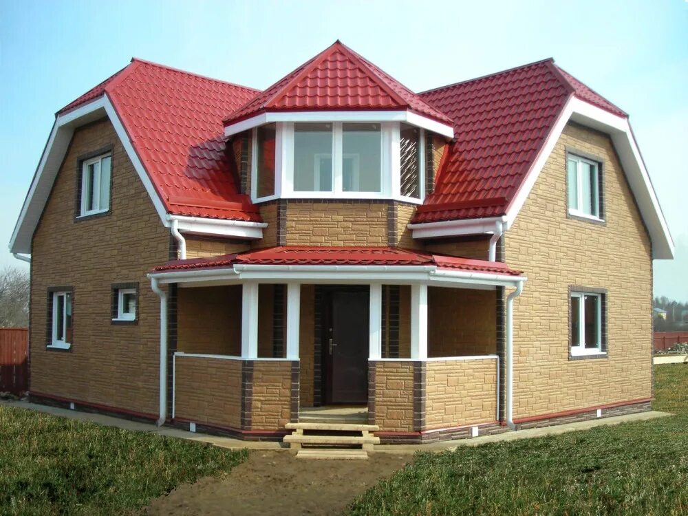 Дом под ключ йошкар ола. Кирпичный дом. красивые крыши домов. красивый дом из блоков. коттеджи.