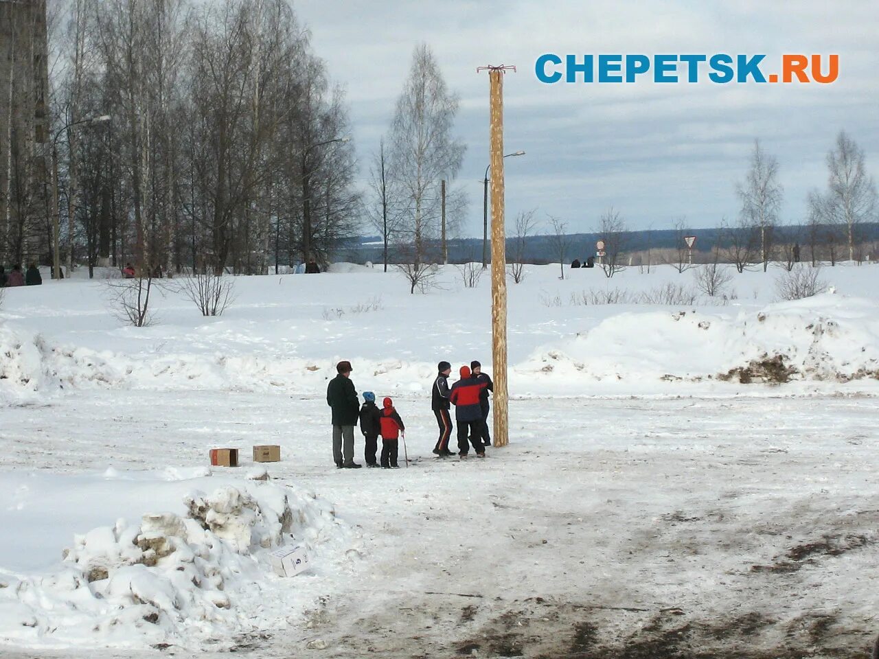 Кирово чепецк проводы зимы 2025. Столб на проводы зимы.