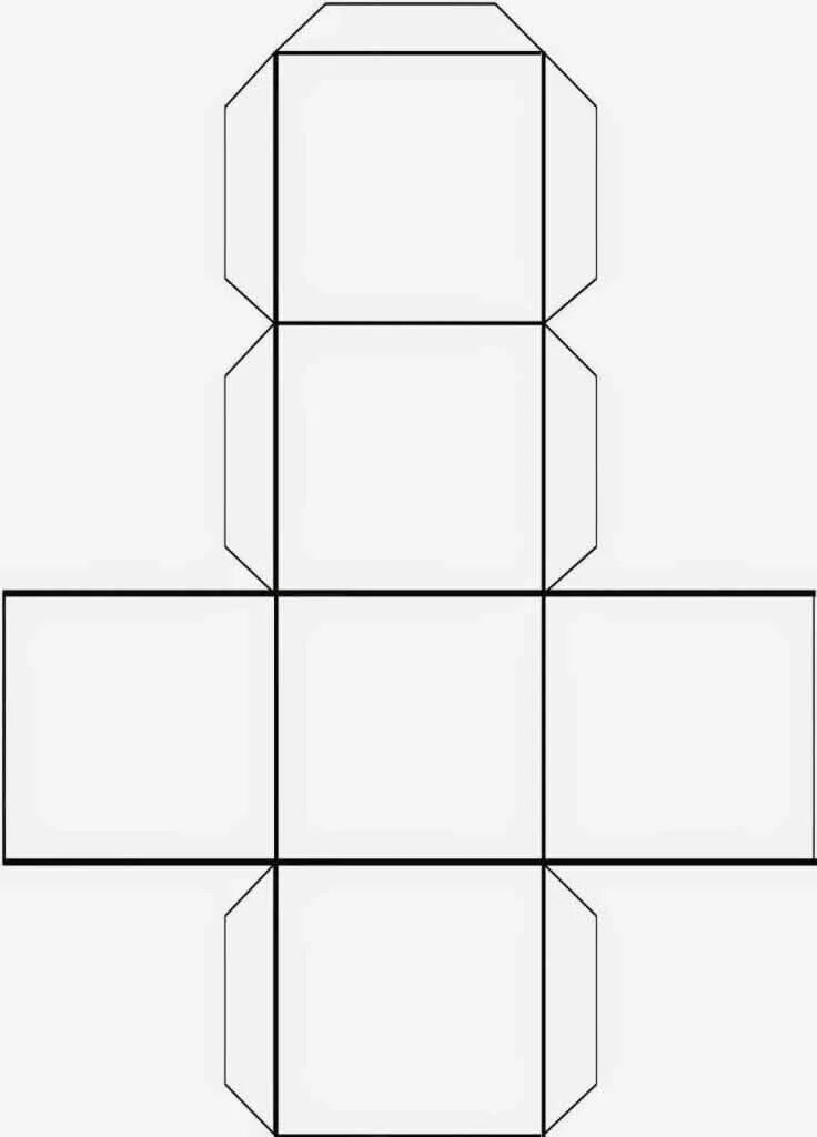 Как склеить кубик из бумаги схема Схема куба из бумаги Matematik, Matematik oyunları, Geometri