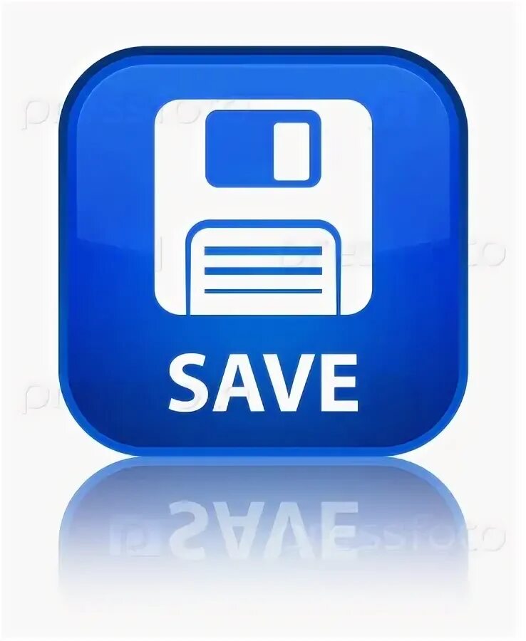 Фотография на тему Save (floppy disk icon) special green square button PressFoto