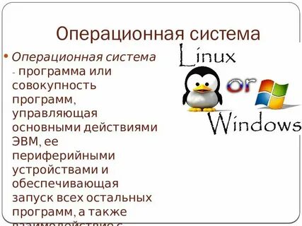 Размер операционных систем