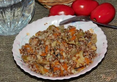 Гречка с тушенкой с овощами