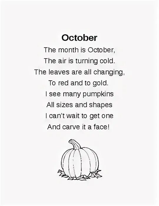 October poem. October poem. October poems for kids. October poem. Стихотворение про осень на английском языке.