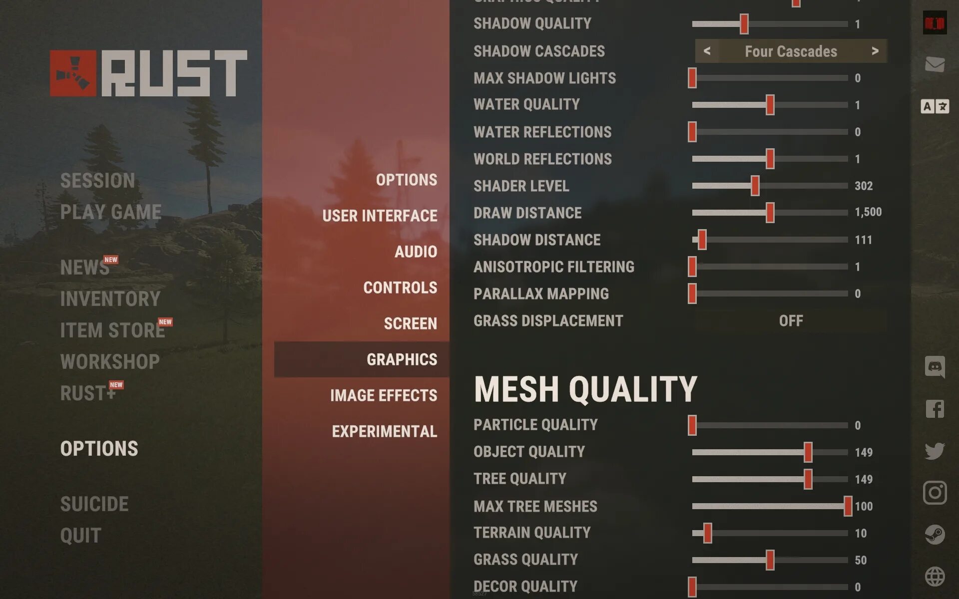 Rust параметры