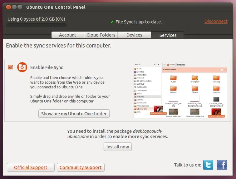 Control linux
