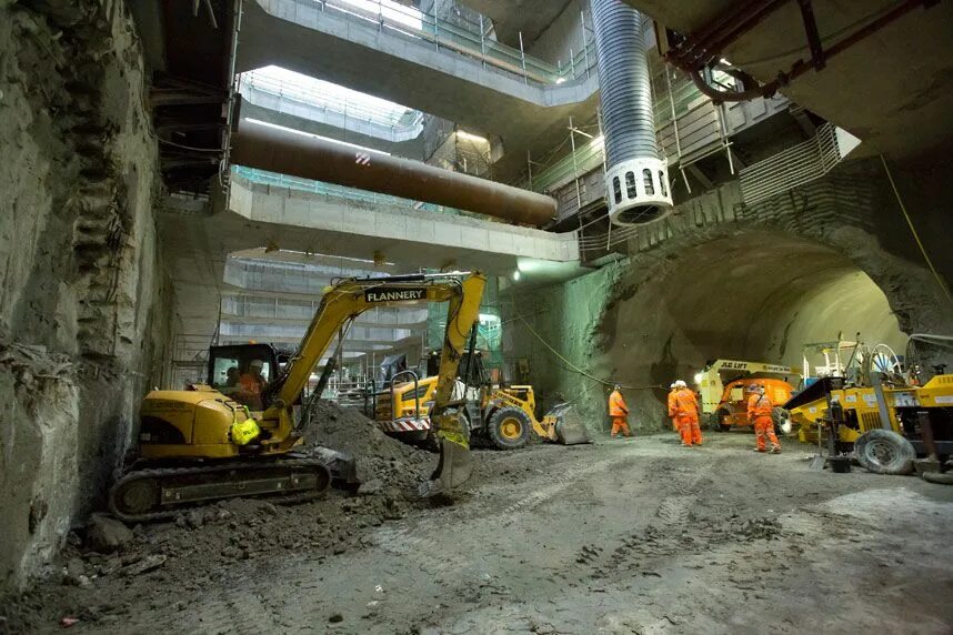 Geotechnical engineering. Техника для строительства Crossrail. Underground Construction. Underground structure Geotechnical Engineering. Geotechnical Construction.