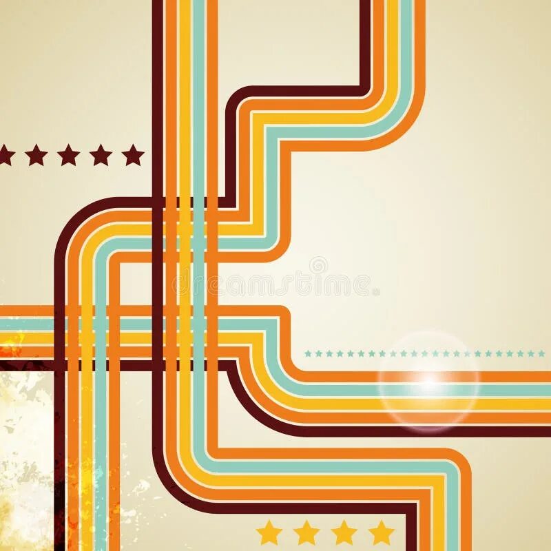 2 line design. Ретро линии. retro lines background. 70s, 1970 abstract vector stock retro lines background.