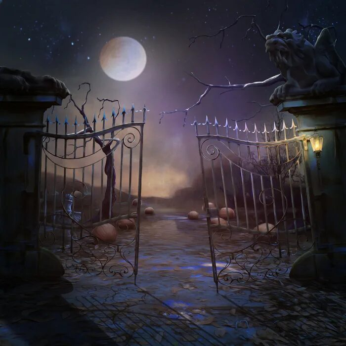 Мрачные ворота. Ворота на кладбище. Мрачное место. Кладбищенские врата. Кладбище арт.