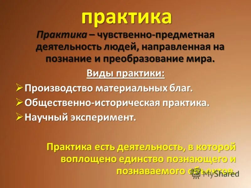 Предметно чувственная. Практика это в философии. Понятие практики. Практика это определение.