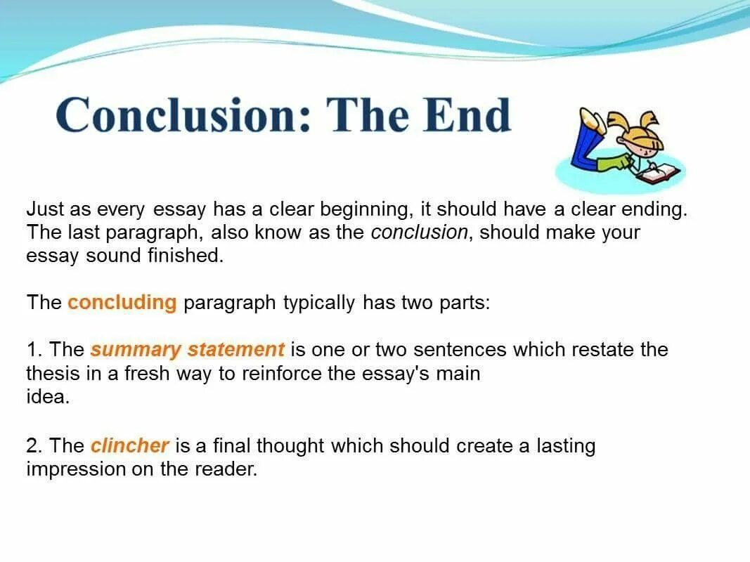 Conclusion topic. Types of conclusions. To conclusion. Text analysis example. Conclusion topic.