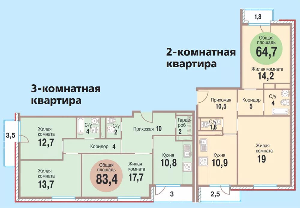Дома по реновации москва планировка квартир