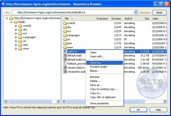 Repo browser
