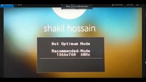 Recommended mode