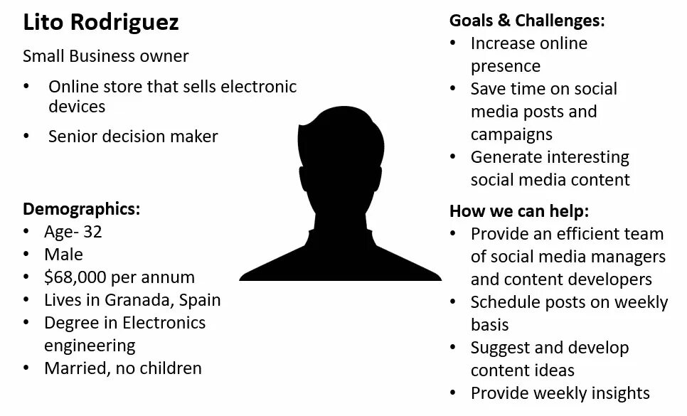 Element meaning. Customer profile примеры. Customer profile example. Customer persona пример. Customer profile Sample.