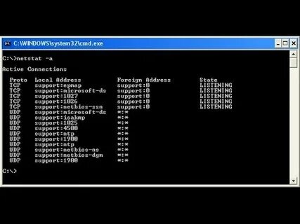 Проверить открытие порта