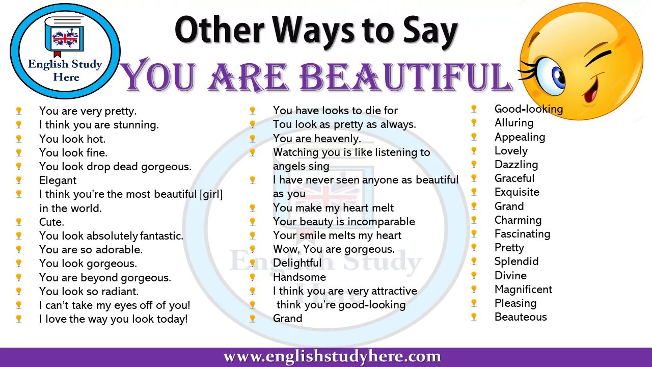 Look other way. Ways to say beautiful. Other ways to say. Other ways to say beautiful in English. Other ways to say say.