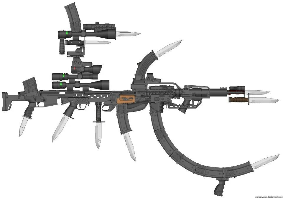 Cursed guns. Ак-74 с подствольным гранатометом. Проклятые пушки. Cursed weapons. Tacticool пулемет.