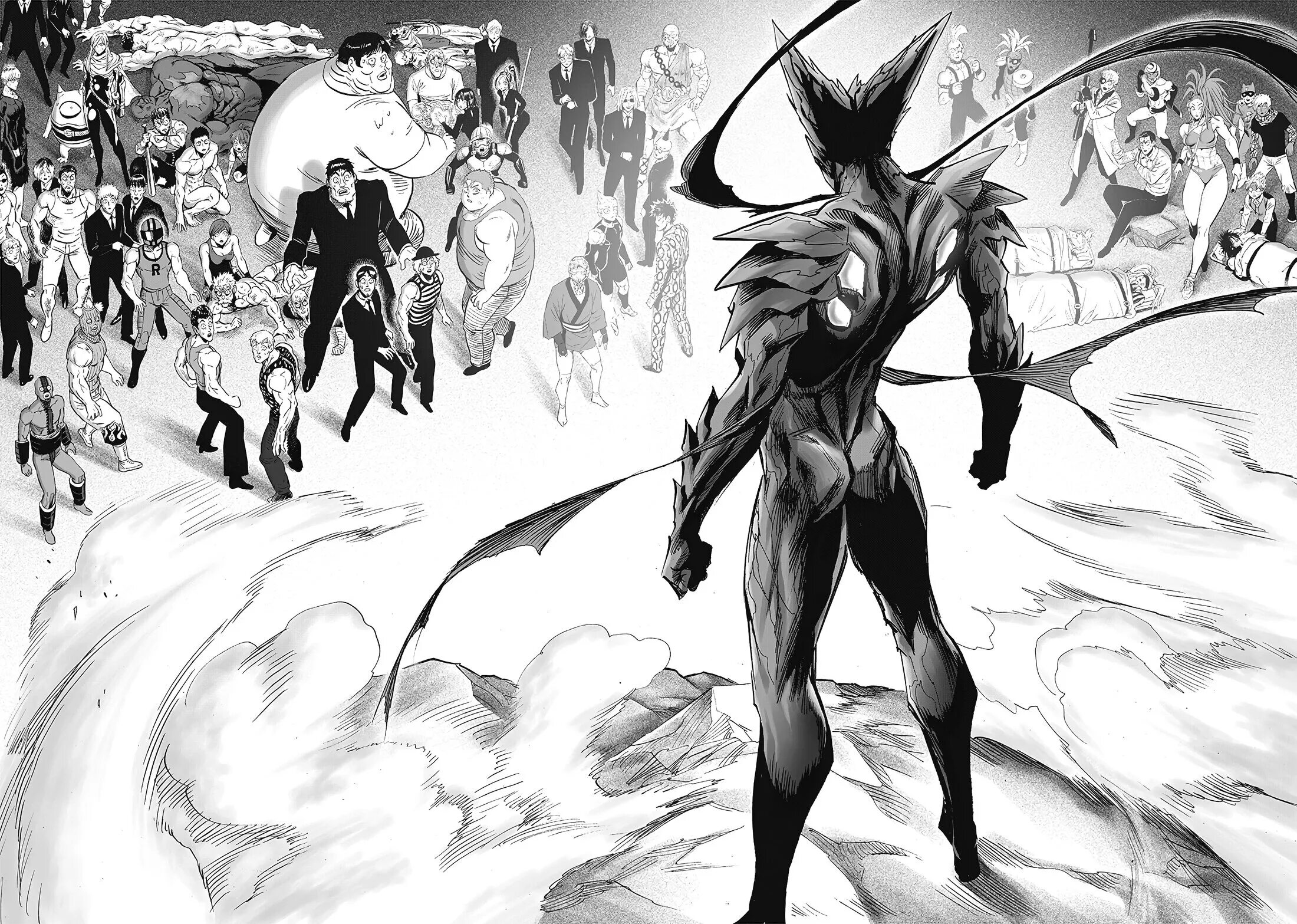 ГАРОУ Cosmic. One Punch man ГАРОУ демон. Cosmic Garou Ванпанчмен. Гароу против манга