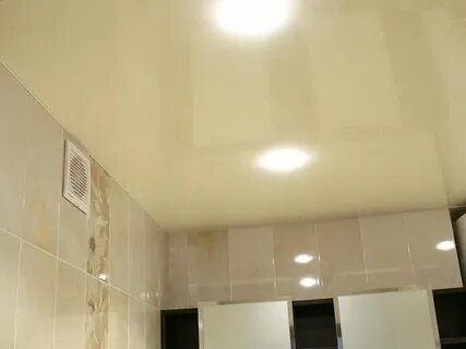 Матовые натяжные потолки в ванной
