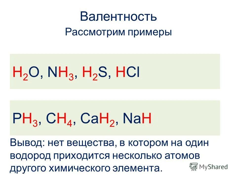 Определить валентность элементов в веществах h2s. Определить валентность элементов в веществах h2s