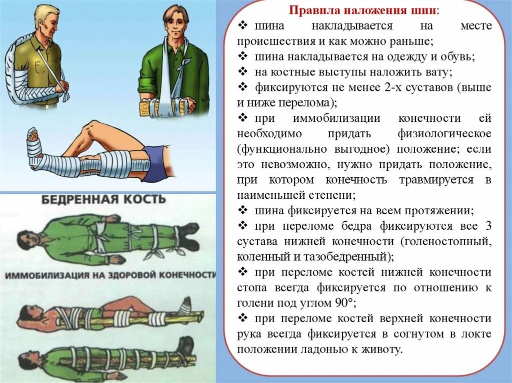 Наложение шины при переломе. Порядок наложения шины при открытом переломе. наложение шины на конечности иммобилизация. при переломах костей конечностей накладывается шина:. порядок действий при наложении шины.