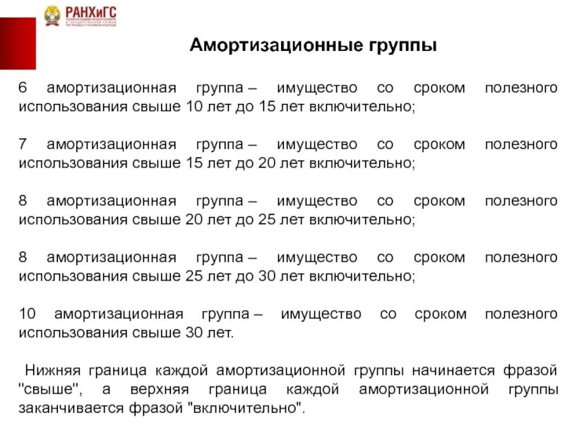 Но срок эксплуатации более. Амортизационные группы. сроки амортизационных групп. амортизационные группы срок полезного. 6 амортизационная группа.