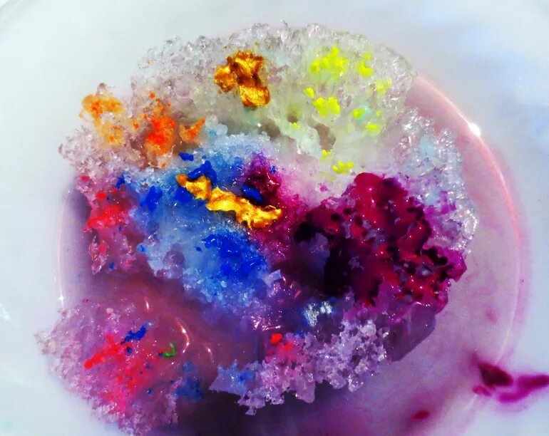 Водные красители. Эксперимент «ледяные Самоцветы». Разноцветный лед. Эксперименты с красками. Опыты с красителями.