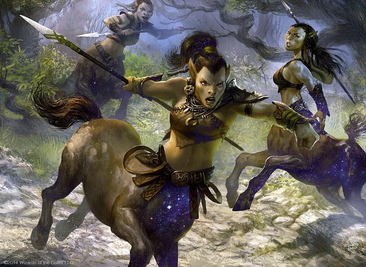 Village of centaurs. Village of centaurs