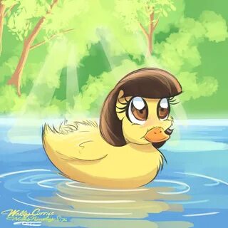 Fluffing duck