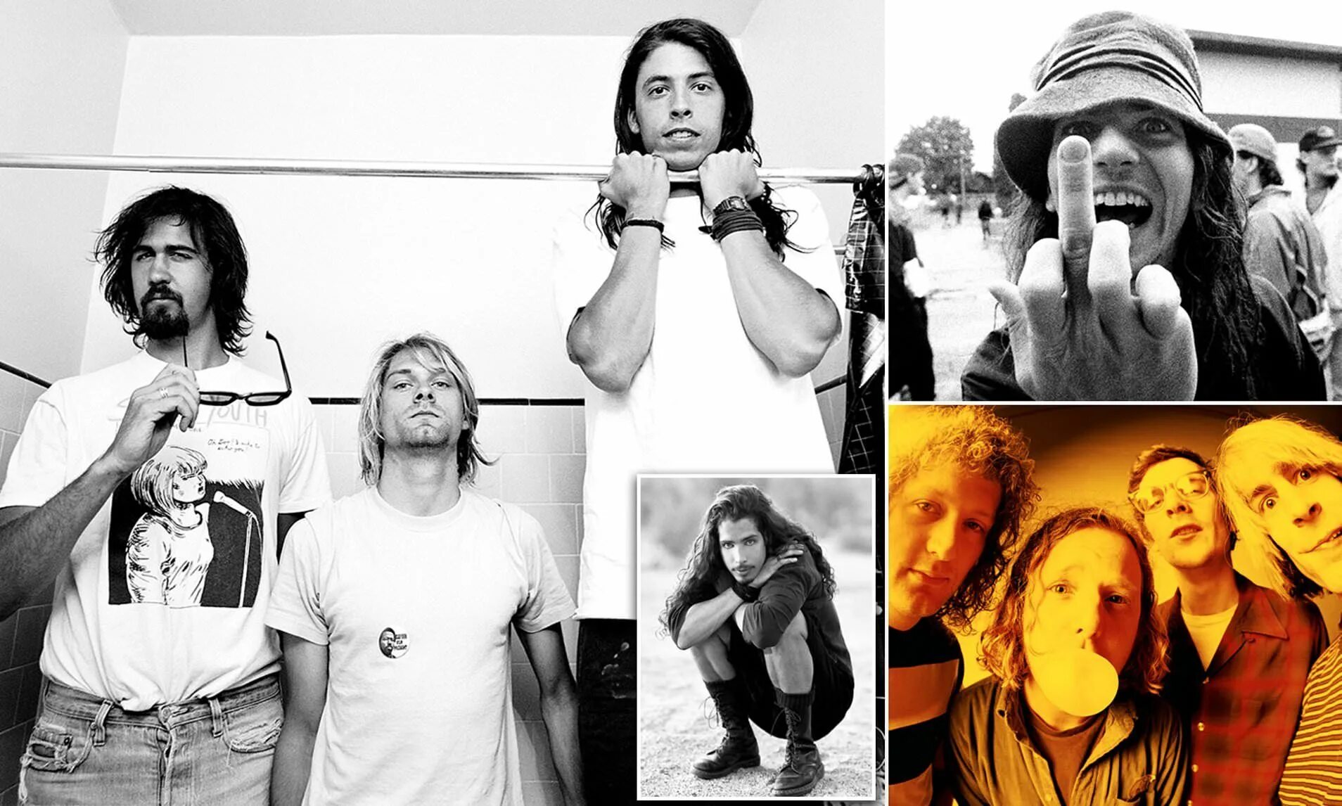 Нирвана в страдании. Нирвана группа. pearl jam и nirvana. grunge nirvana. soundgarden и nirvana.