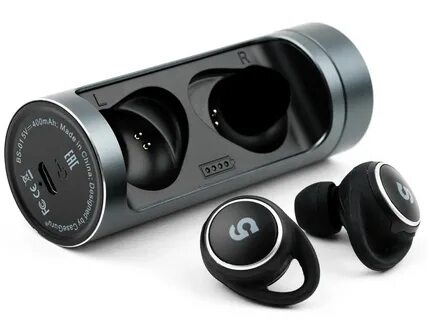 Беспроводные Bluetooth-наушники CaseGuru с микрофоном Cgpods 5.0 черные, купить 
