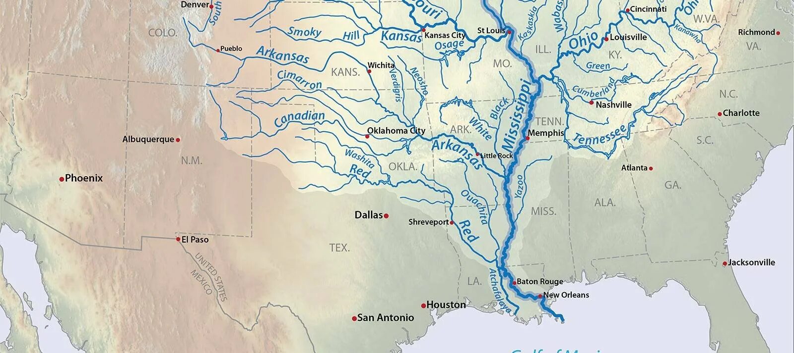 Рио гранде бассейн какого океана. Река Миссисипи на карте. Бассейн Миссисипи на карте Северной Америки. Бассейн Миссисипи и Миссури. Бассейн Миссисипи на карте.