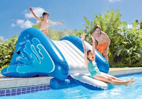 Intex Kool Splash Inflatable Swimming Pool Water Slide Accessory (Open Box) купи