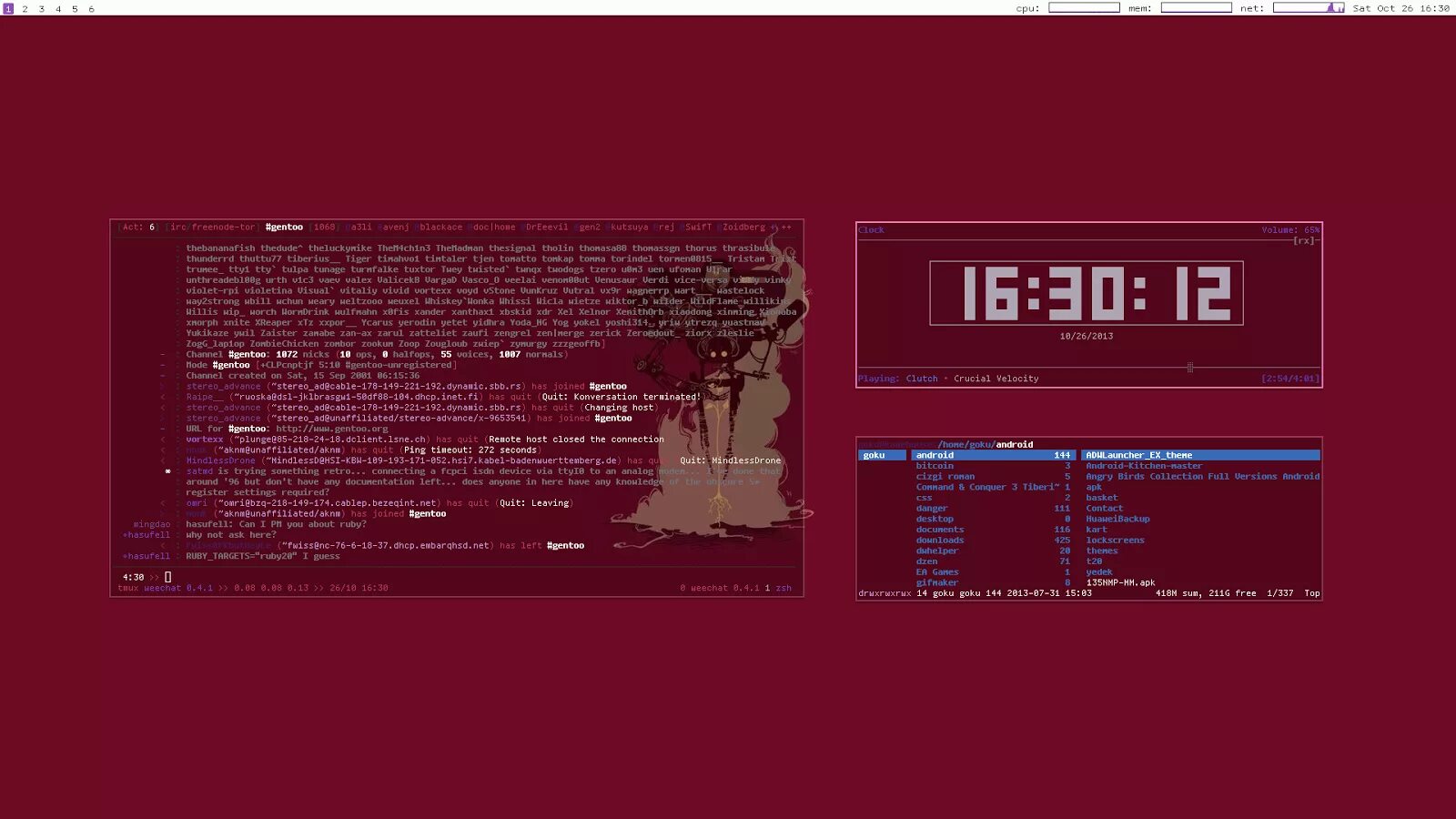Target linux. Qtile linux. archlinux qtile. qtile on ubuntu. gentoo awesome wm.