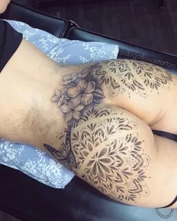 Butterfly butthole tattoo