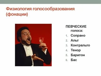 Голосовые связки певца поющего тенором