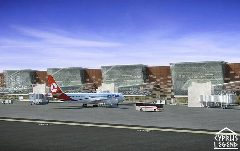 Аэропорт эрджан фото First commercial flight departs north’s new airport terminal Cyprus Mail