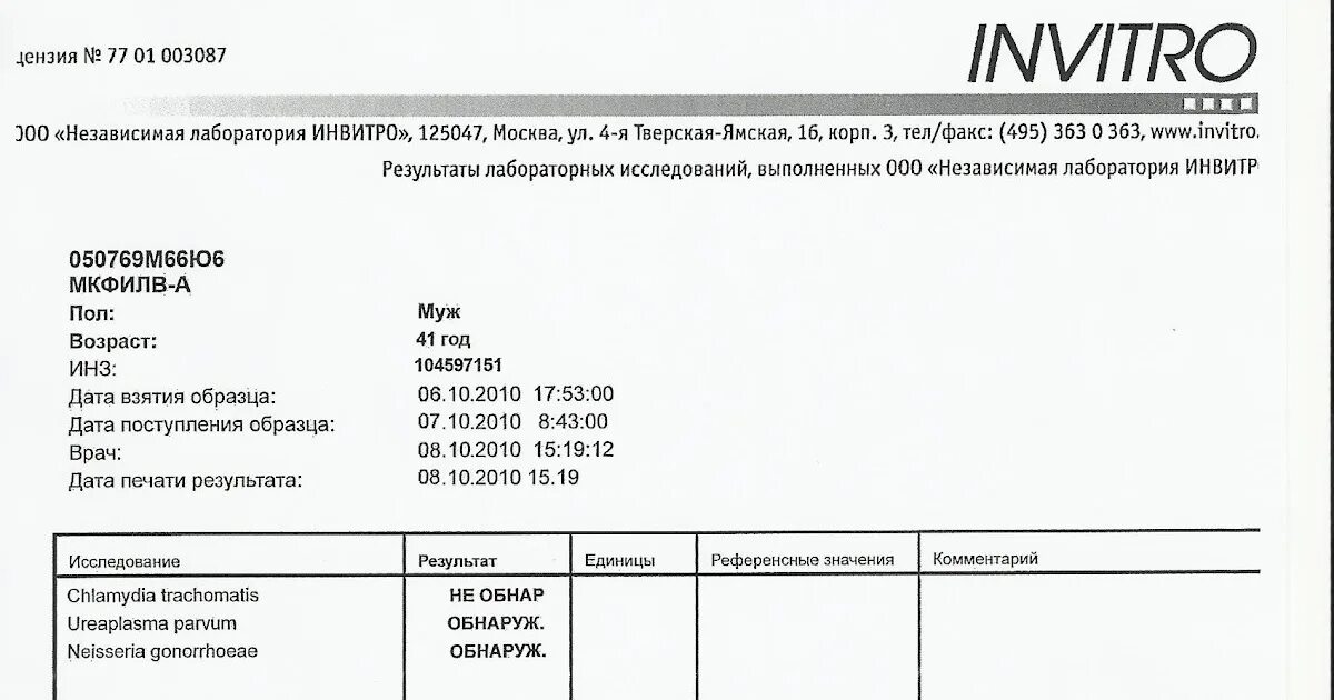 Посев на хламидии. ПЦР тест инвитро. Анализ ПЦР инвитро. Инвитро Москва. Справка инвитро образец.